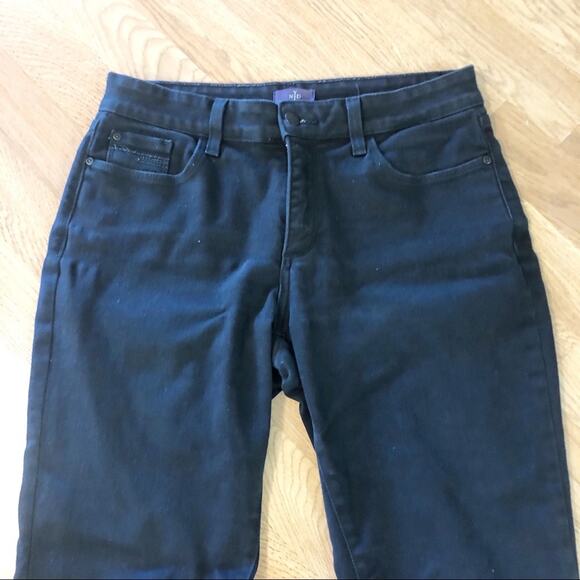 NYDJ black soft denim legging jeans 6 - Picture 3 of 9